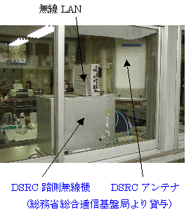 無線LAN、DSRC路側無線機、DSRCアンテナ